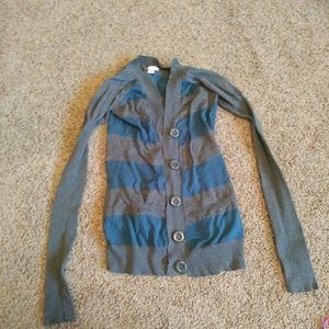 Knit stripped cardigan